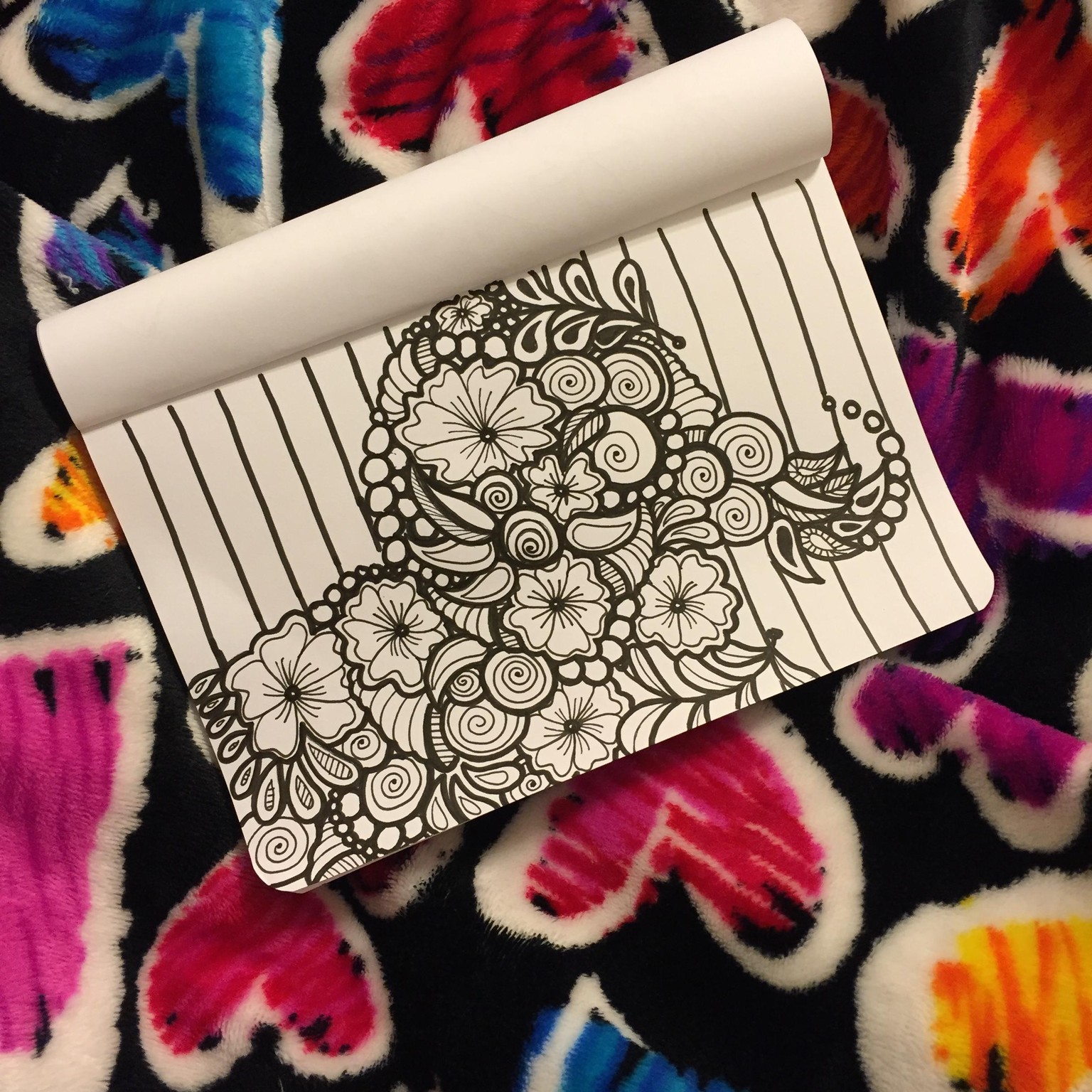 Crazy elephant doodle - image 1 - student project