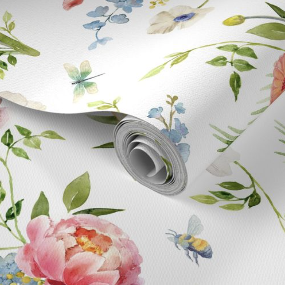 Watercolor Floral Repeat Pattern - image 2 - student project