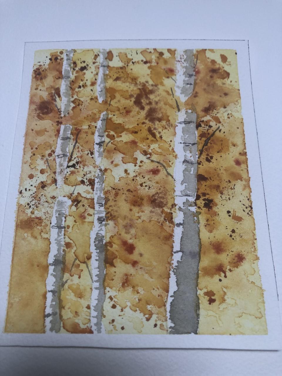 Fall in watercolor - image 1 - student project