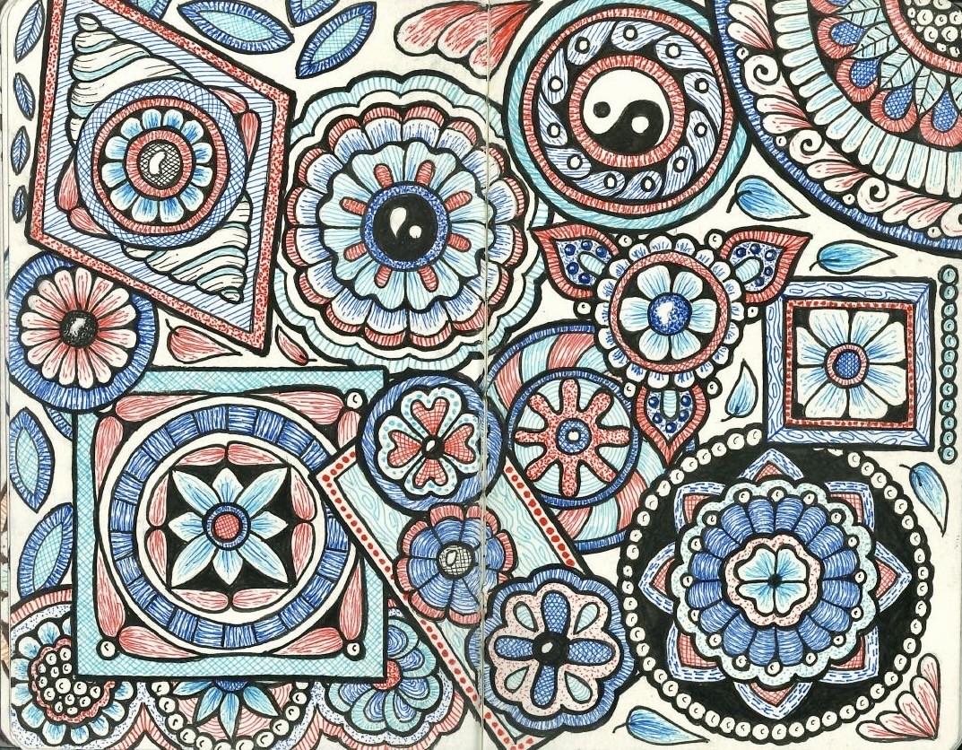 Simple Shapes Pocket Sketchbook Doodle - image 4 - student project