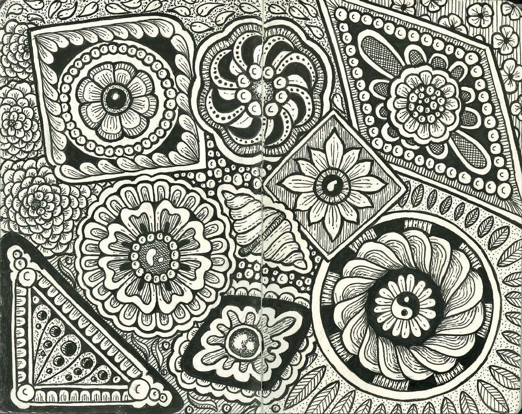 Simple Shapes Pocket Sketchbook Doodle - image 1 - student project