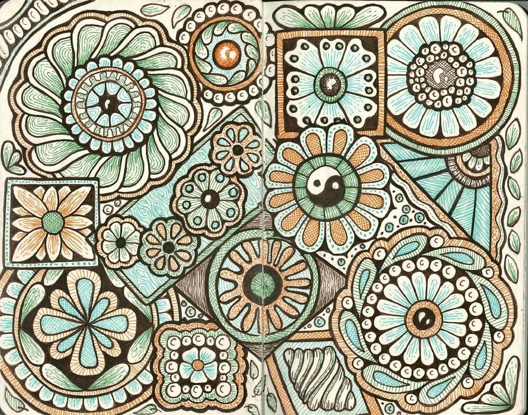 Simple Shapes Pocket Sketchbook Doodle - image 2 - student project
