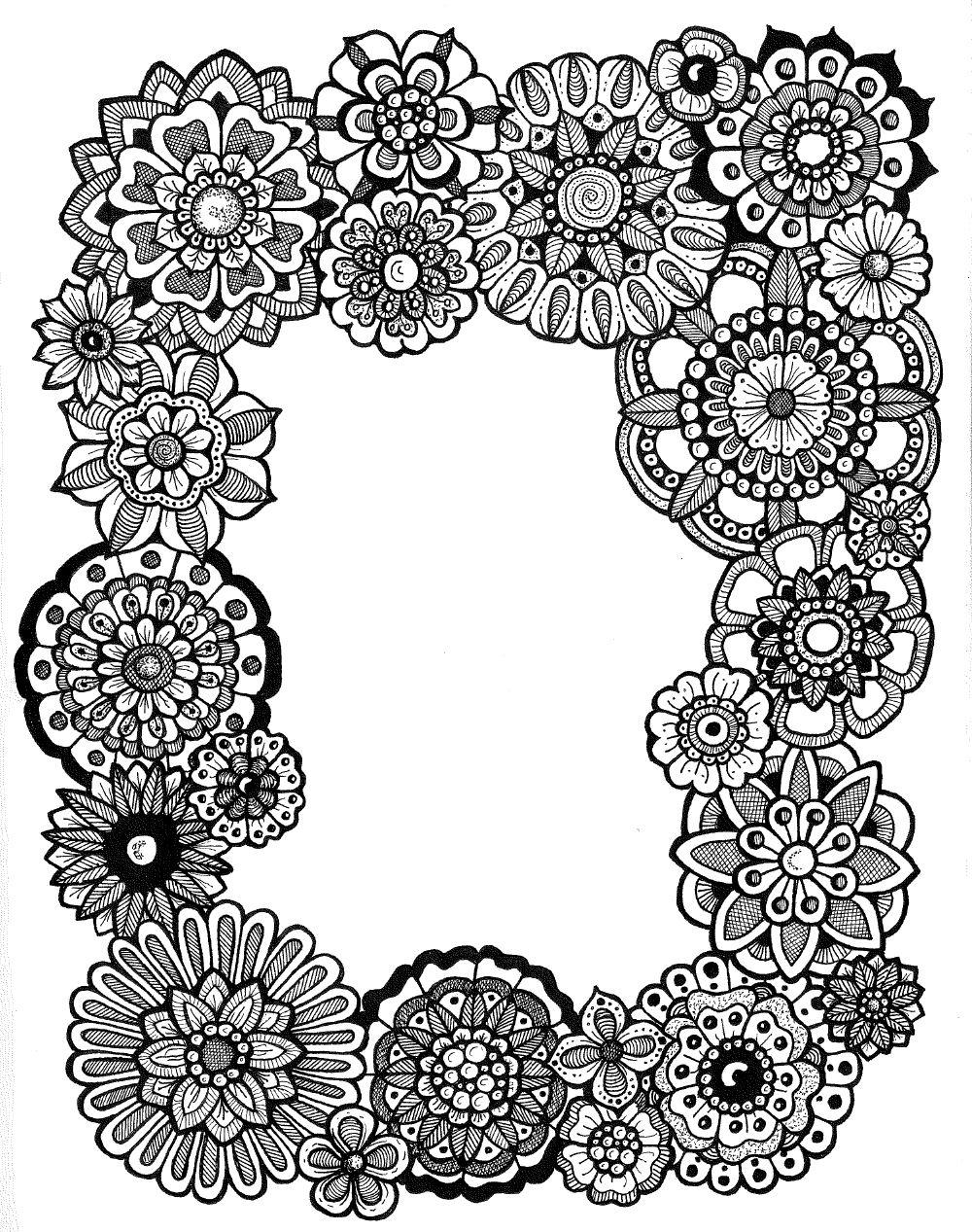 Botanical Frame & Worksheet - image 1 - student project