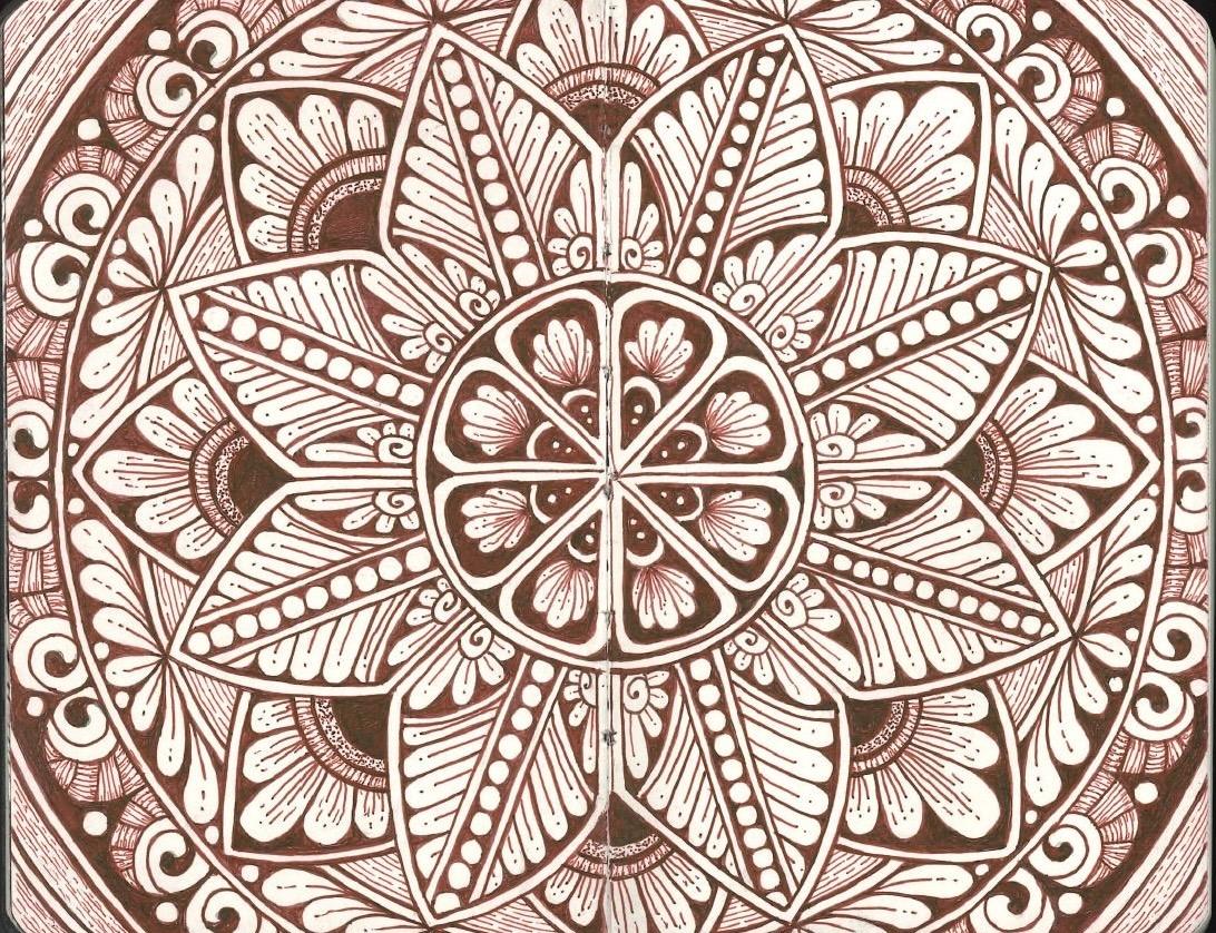 Mini Mandalas in My Pocket Sketchbook - image 1 - student project
