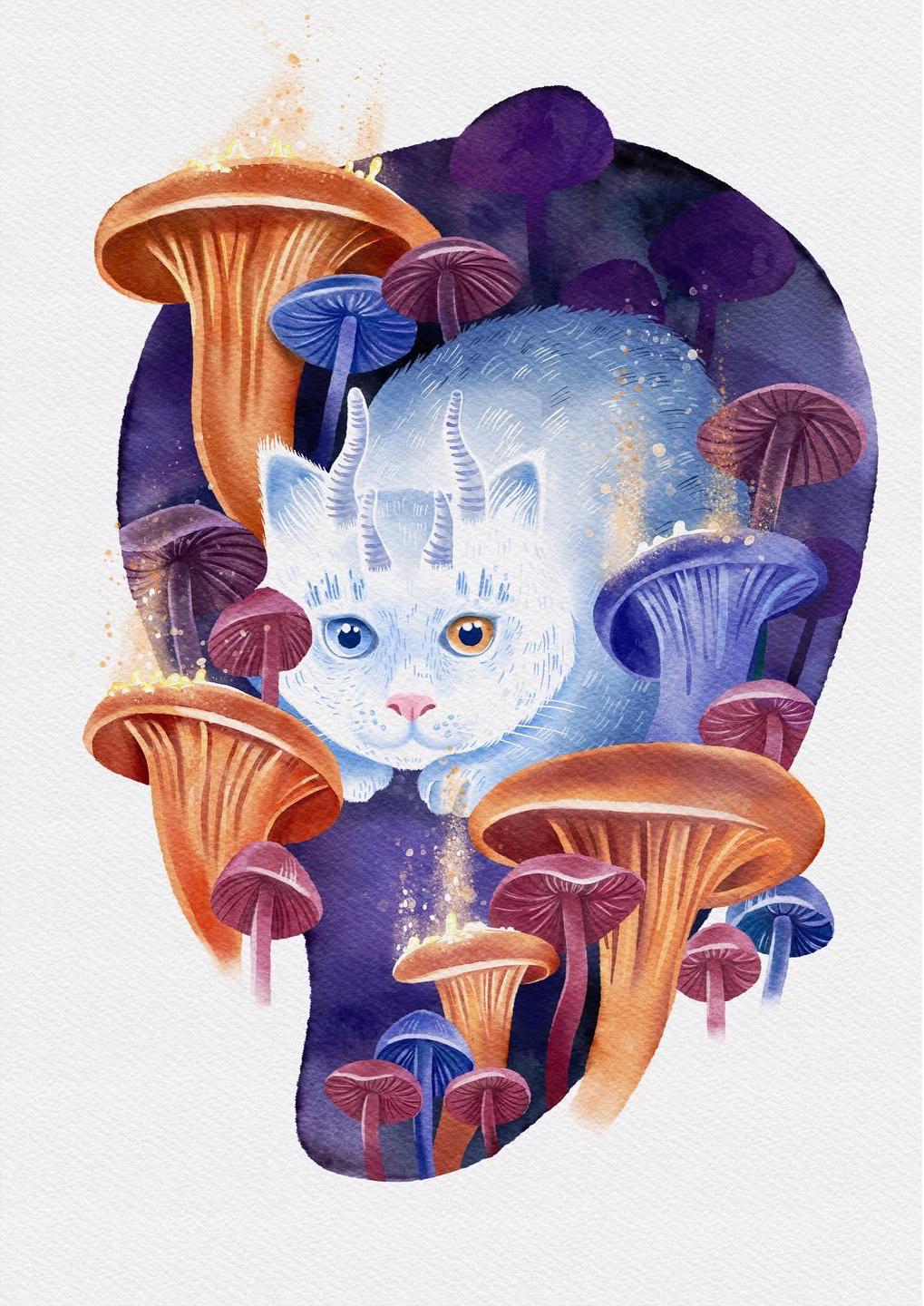 Mushroom Cat - image 1 - student project