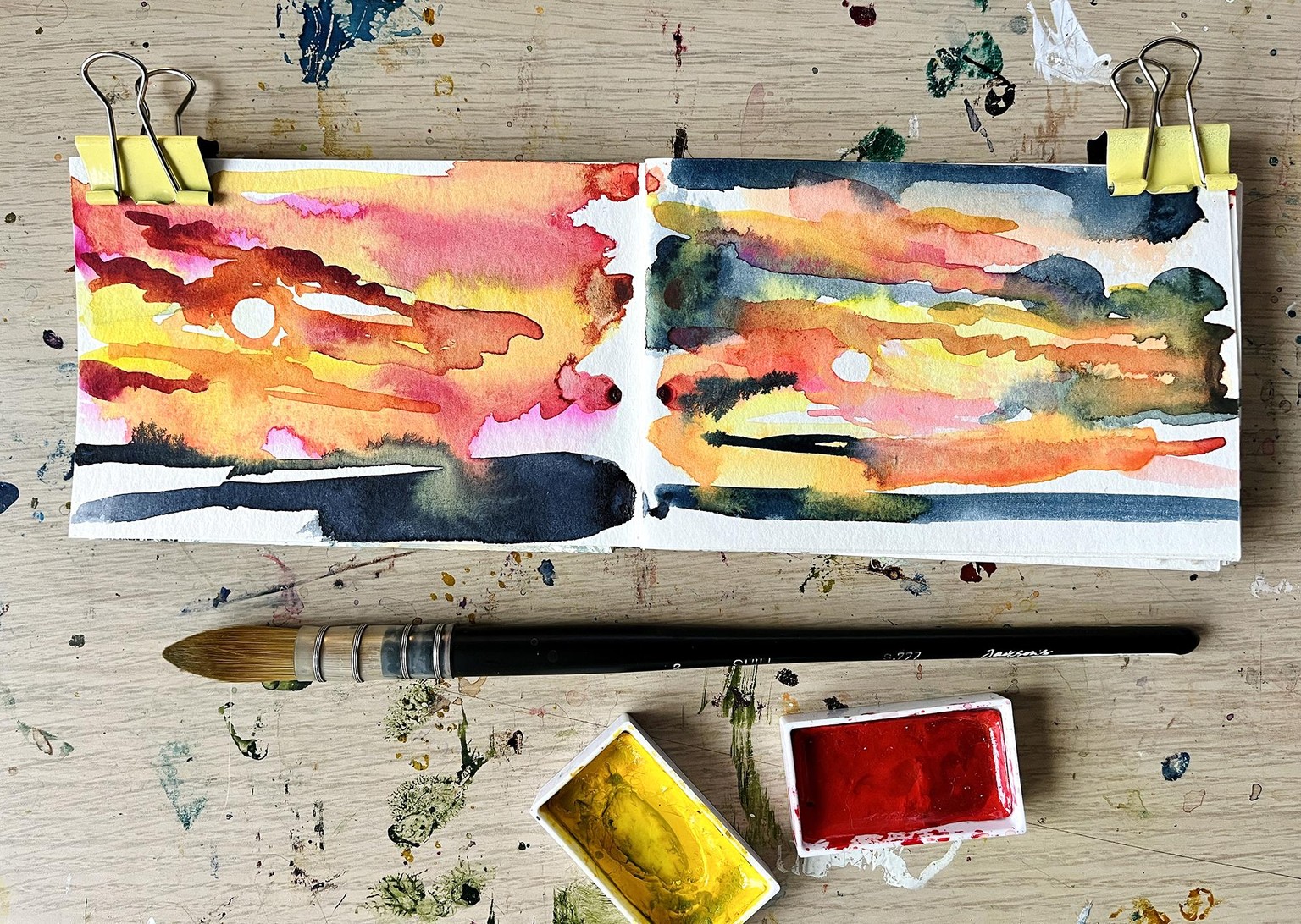 Mini Sunset Sketchbook - image 2 - student project