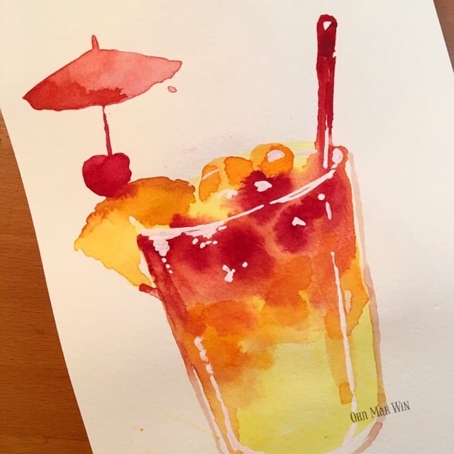 Favourite Watercolour Drinks x3 - image 3 - student project