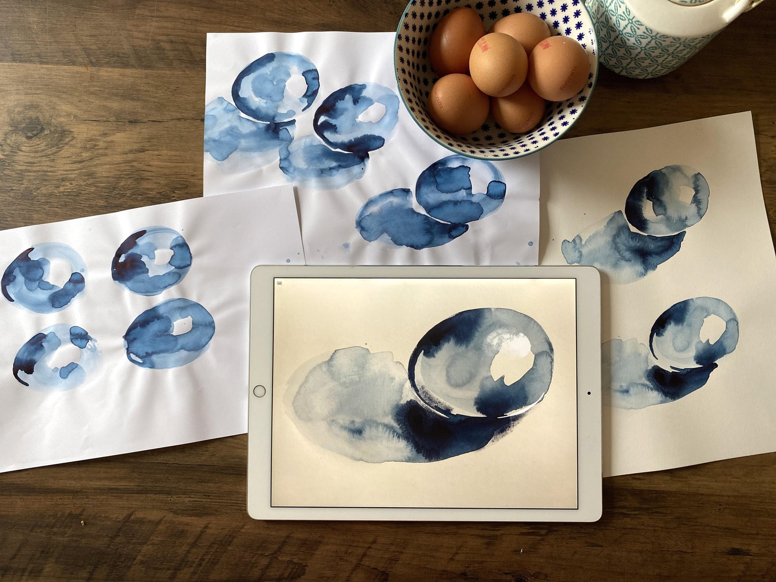 Monochrome Egg & Still Life Studies - image 2 - student project