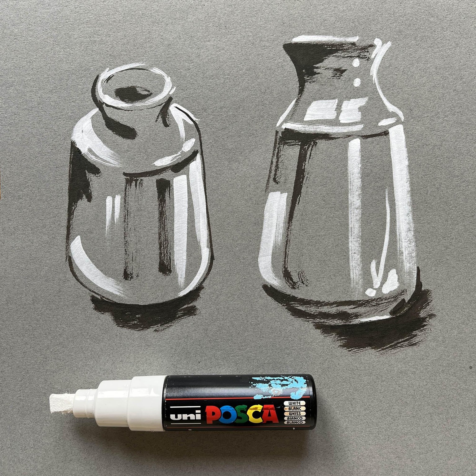 Tonal Studies of Fruit Veg and Vase - image 3 - student project
