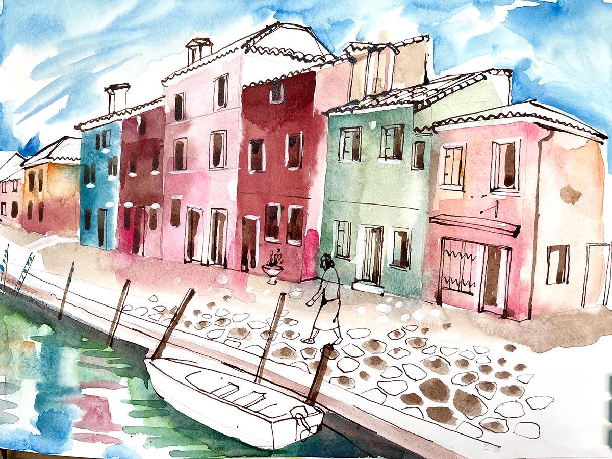 Murano Houses in Venice Lagoon - image 1 - student project