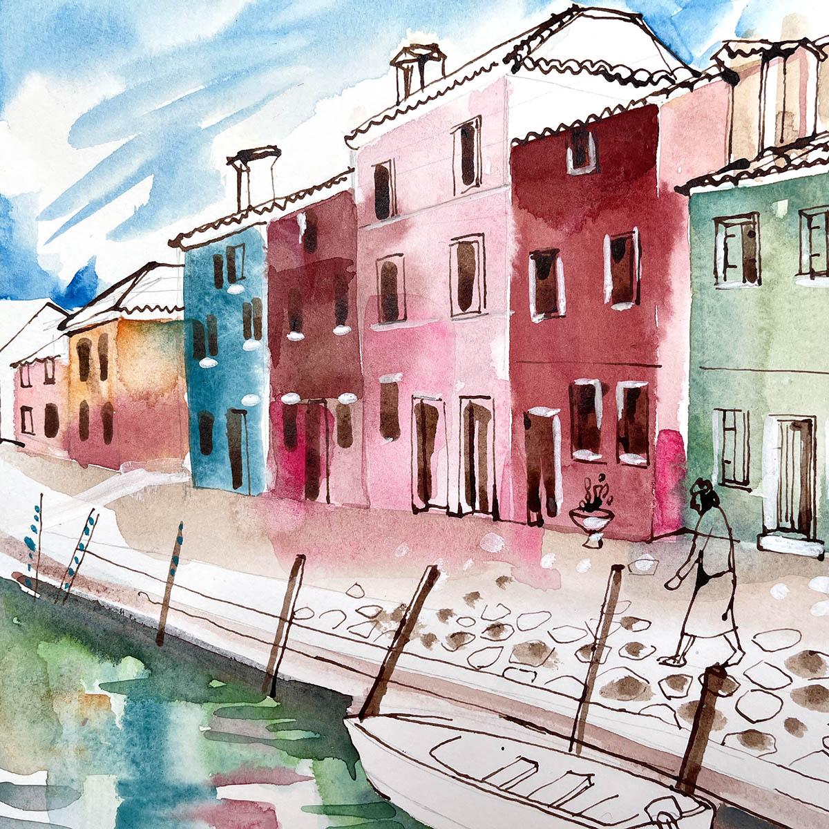 Murano Houses in Venice Lagoon - image 2 - student project
