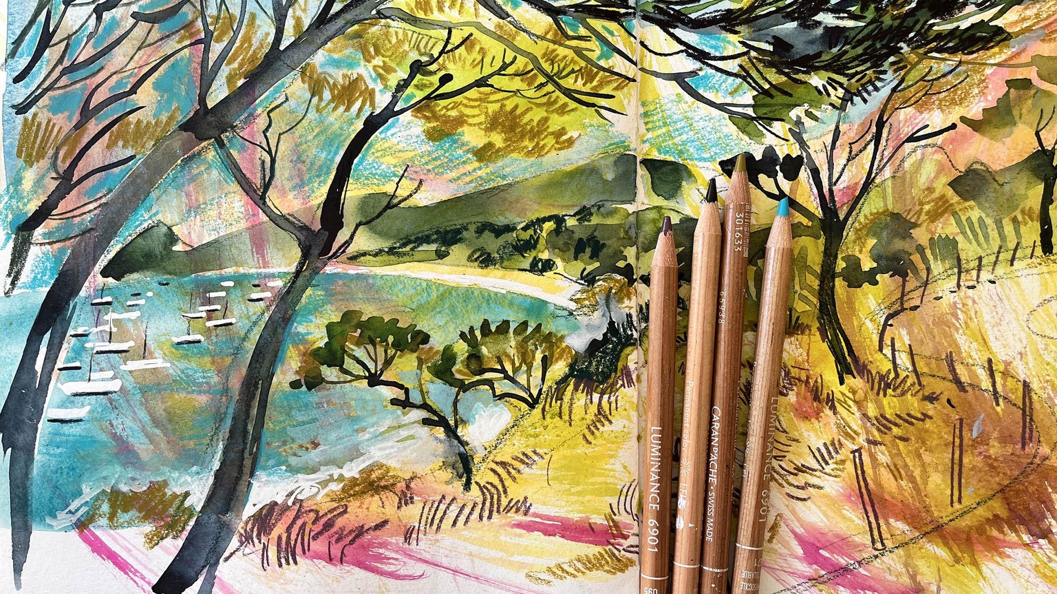 Mixed Media Expressive Sketches - image 3 - student project