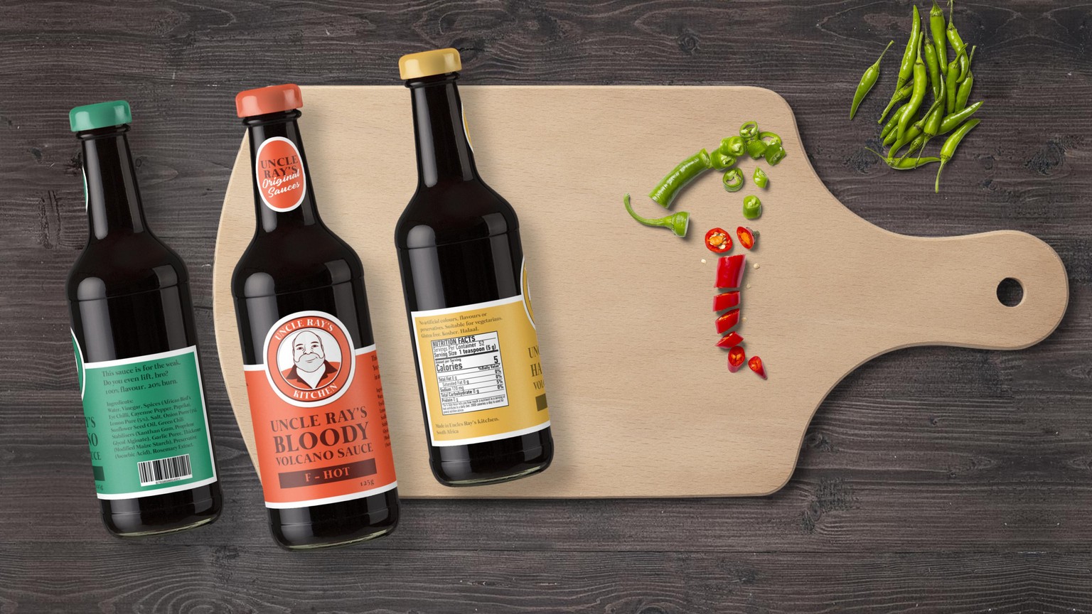 Uncle Ray's hot sauces - image 2 - student project