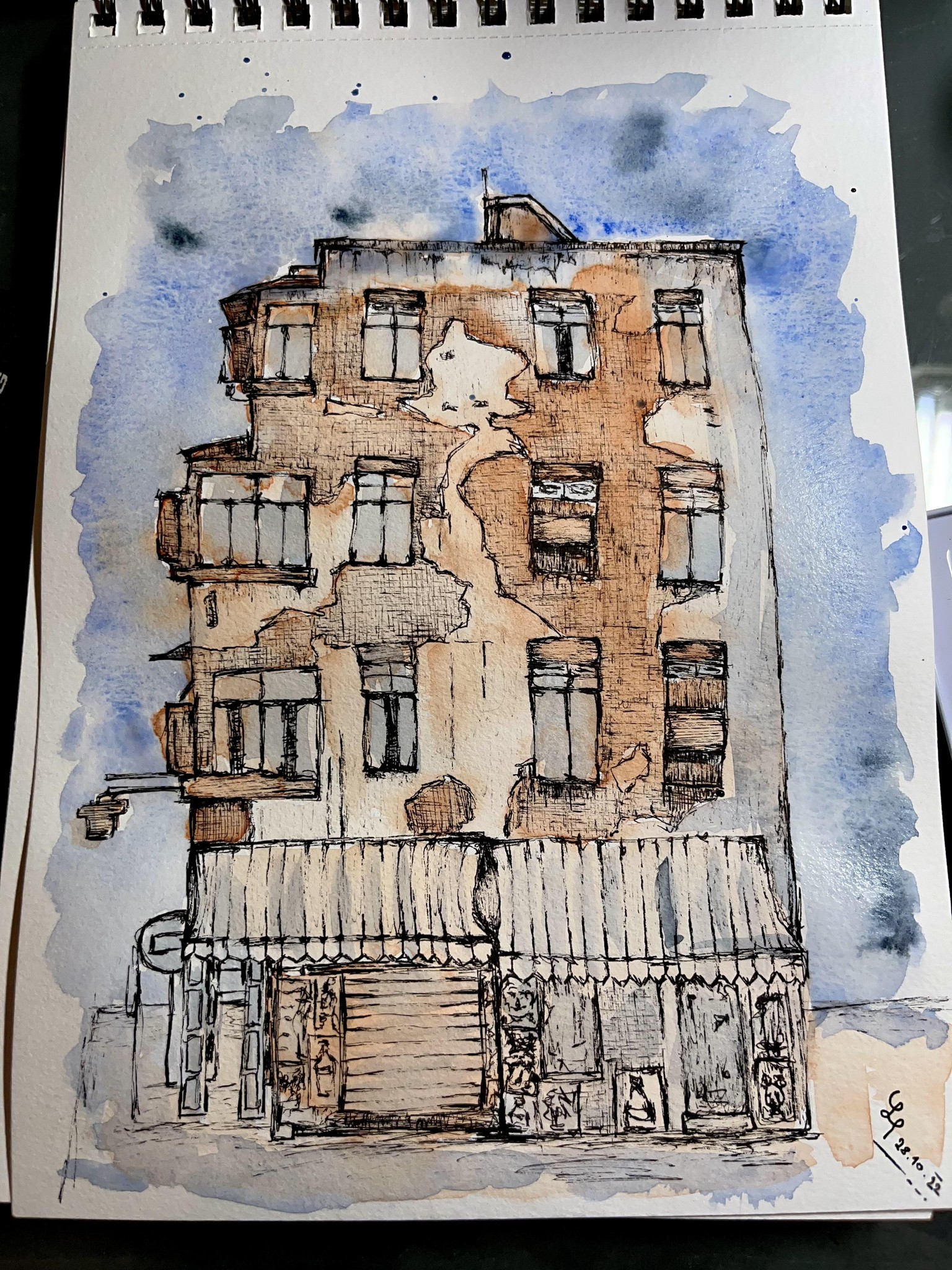 1st urban sketching - image 1 - student project