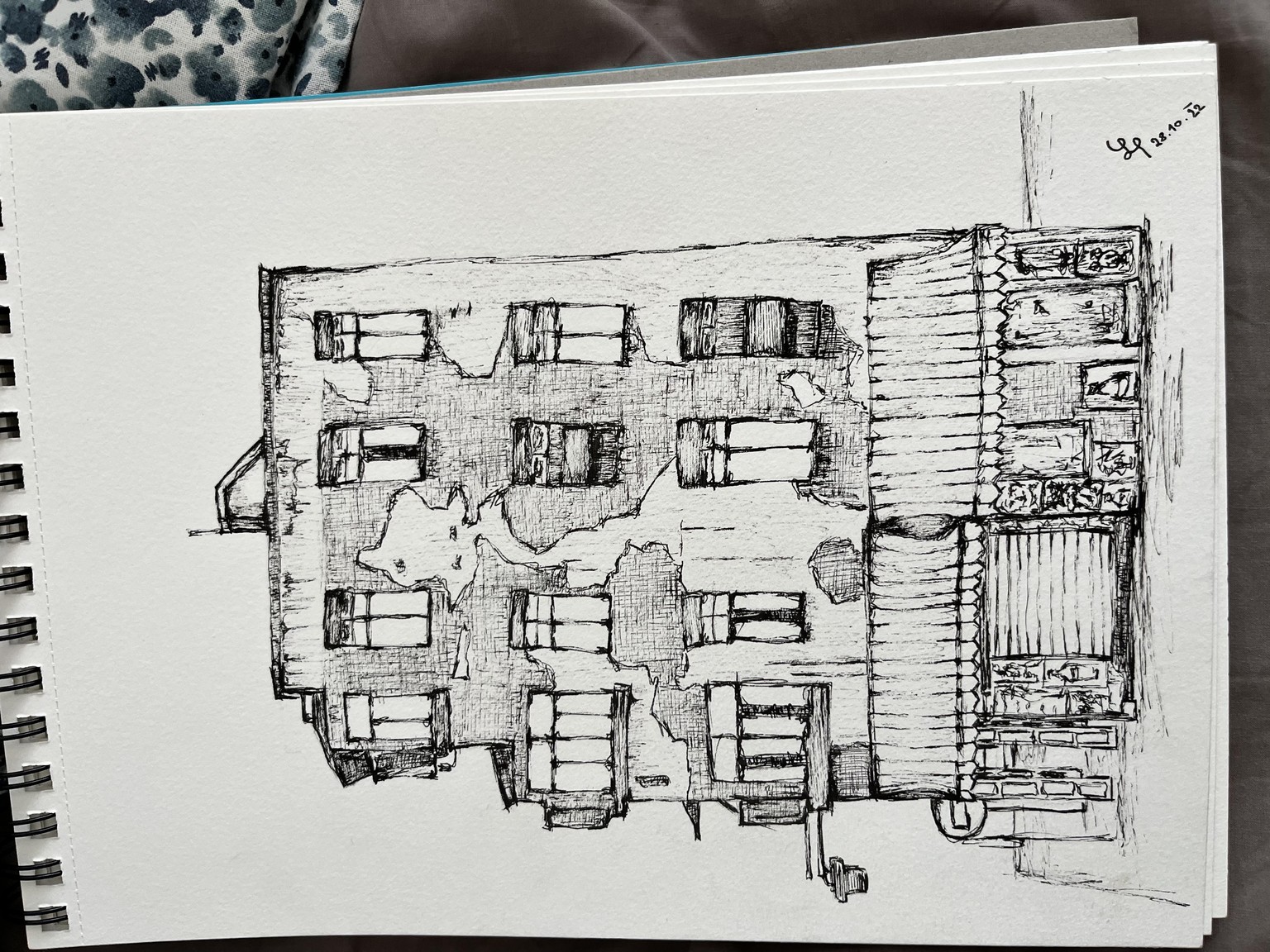 1st urban sketching - image 2 - student project
