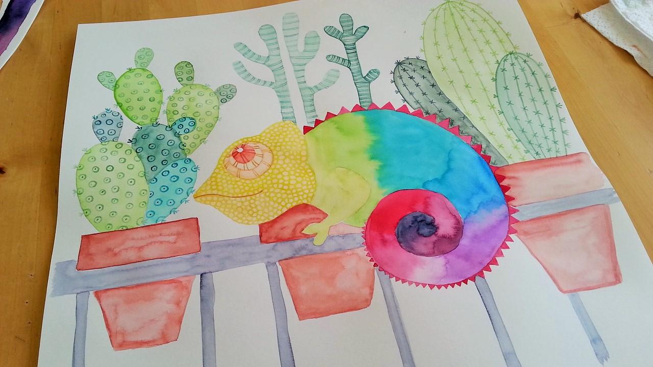 Happy learning more about watercolors - image 3 - student project