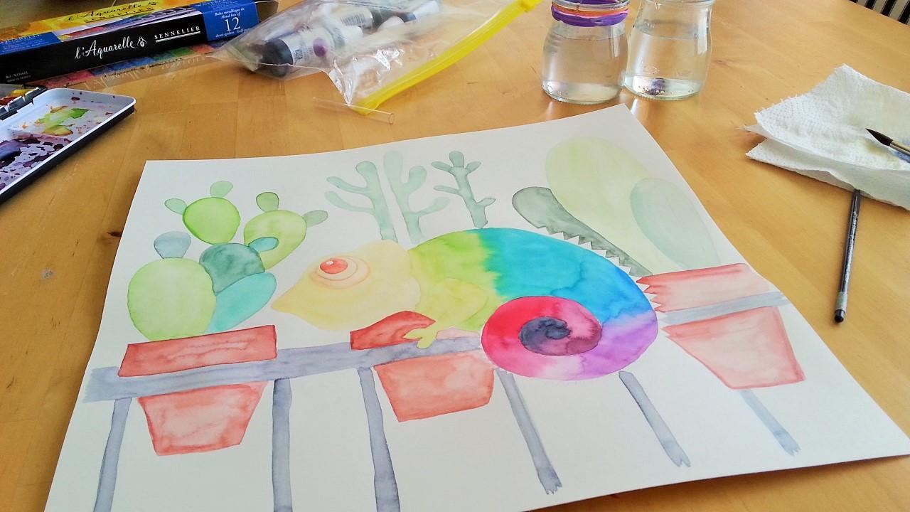 Happy learning more about watercolors - image 2 - student project