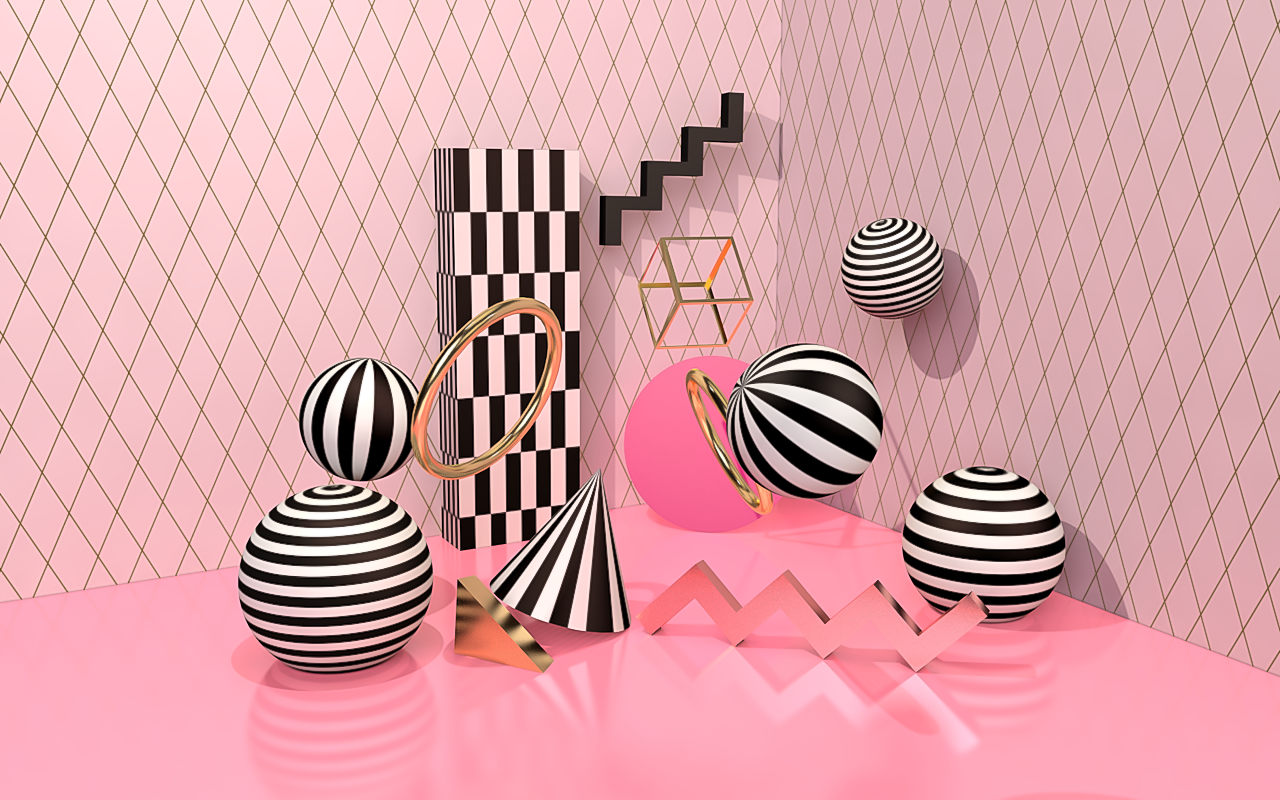 3d Geometric Shapes world - image 1 - student project