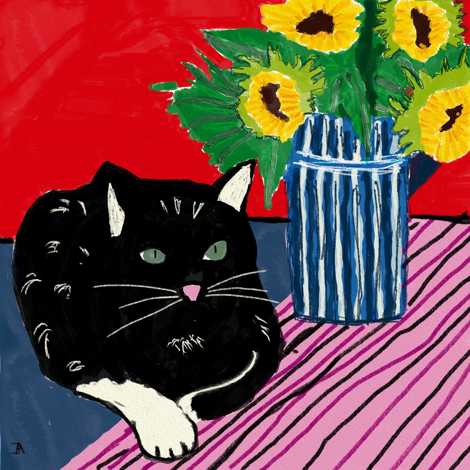 Sunflower Cat - image 1 - student project