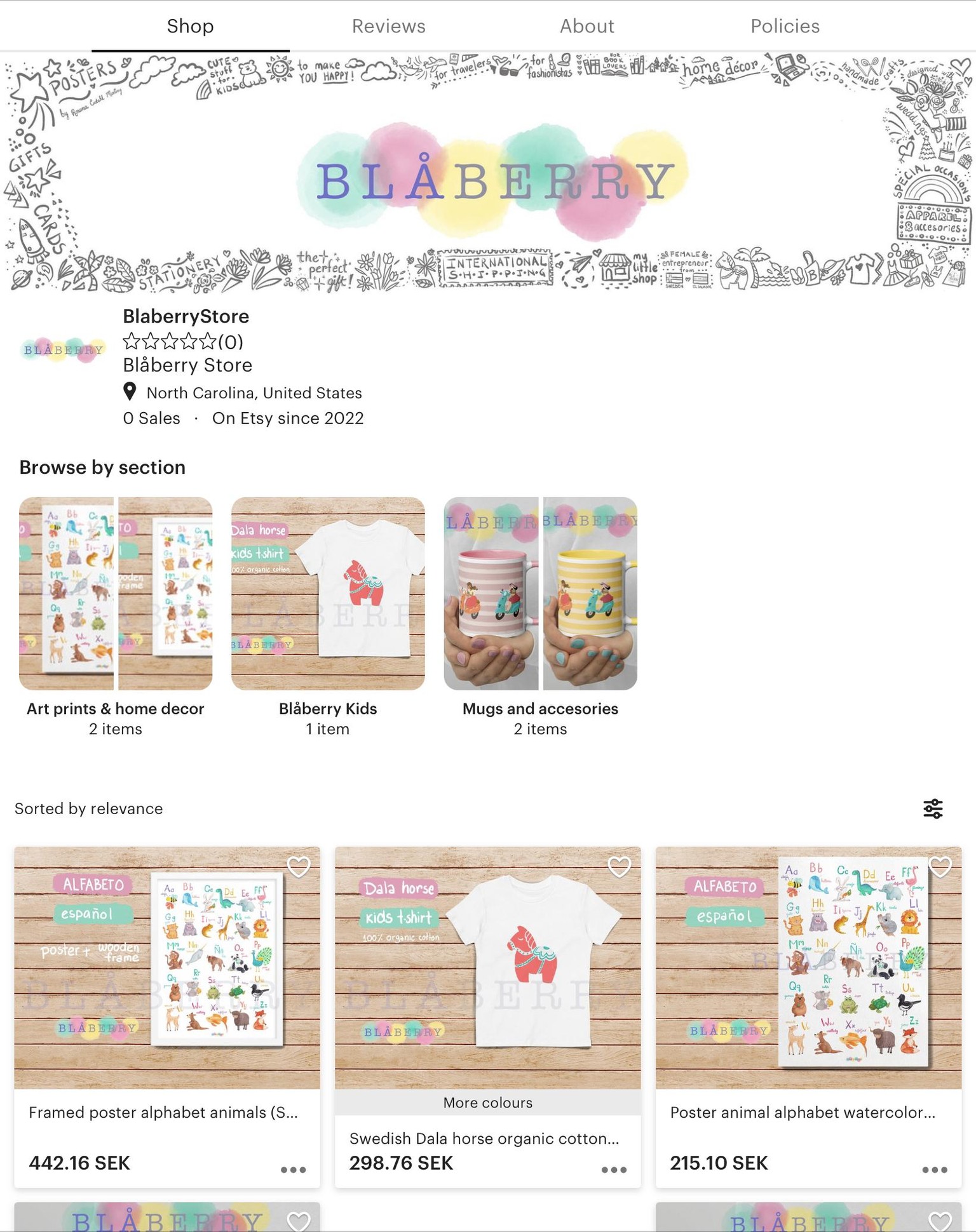 Blåberry store - image 1 - student project