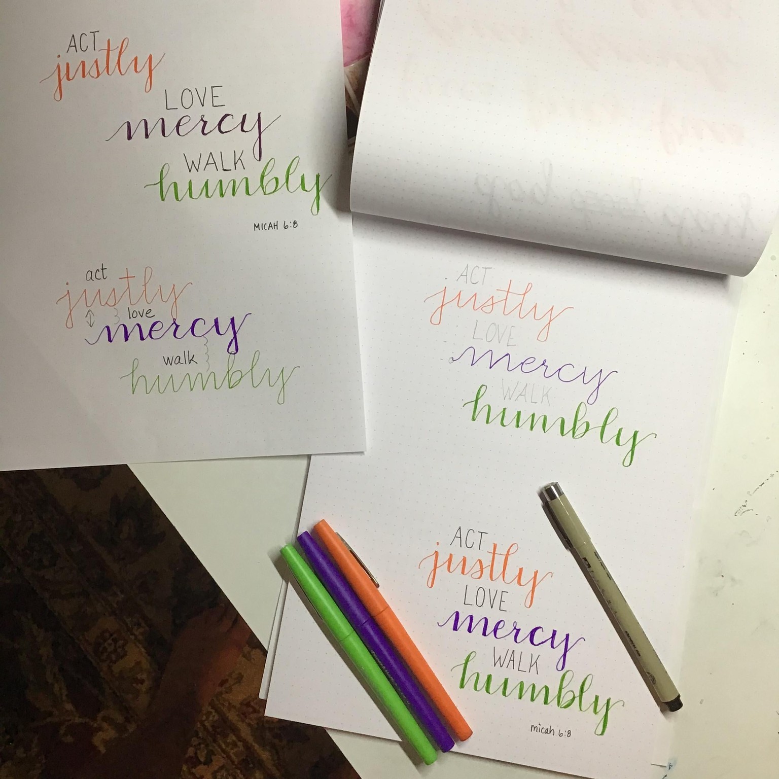 Fake calligraphy quote - image 1 - student project