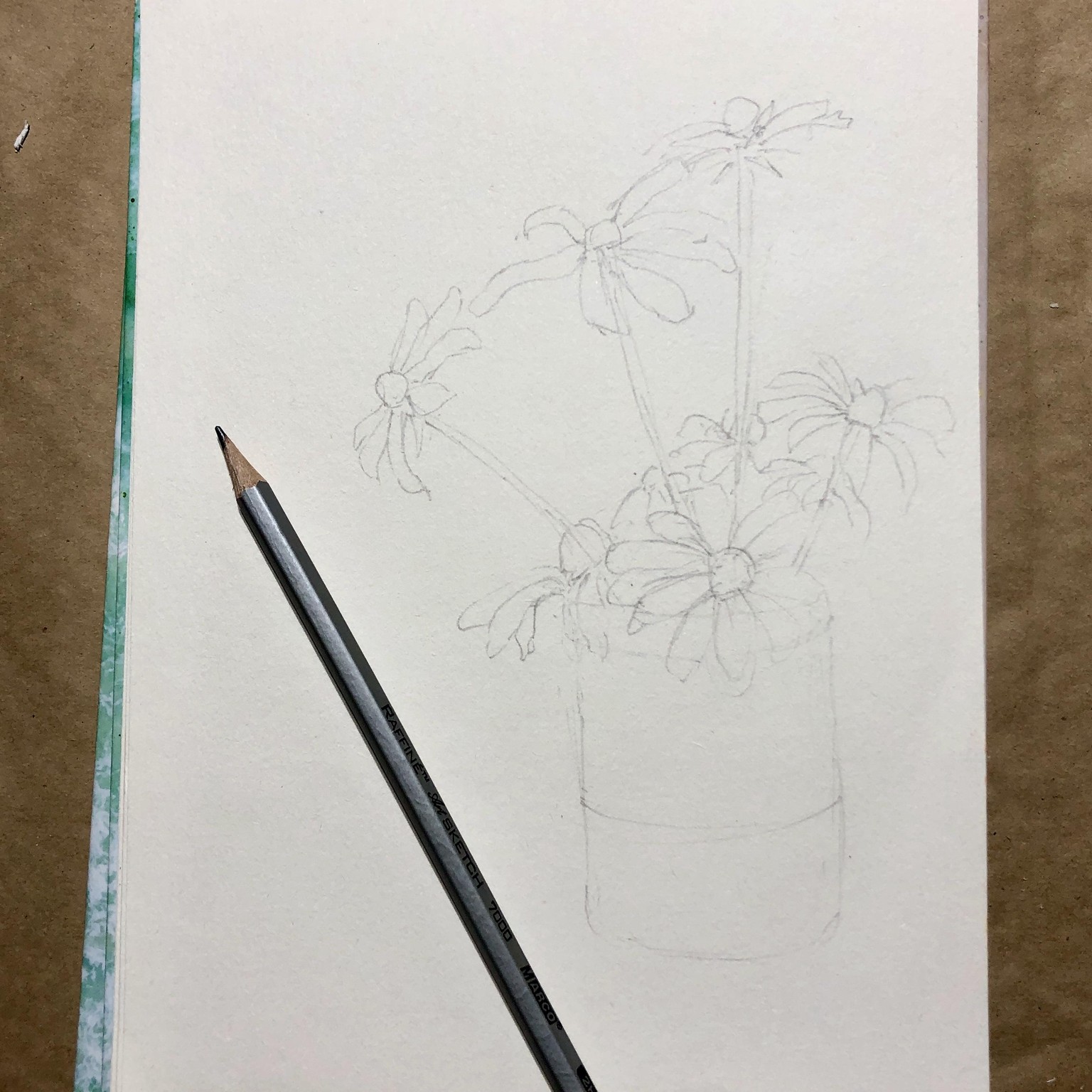 5 flowers in watercolour - image 1 - student project