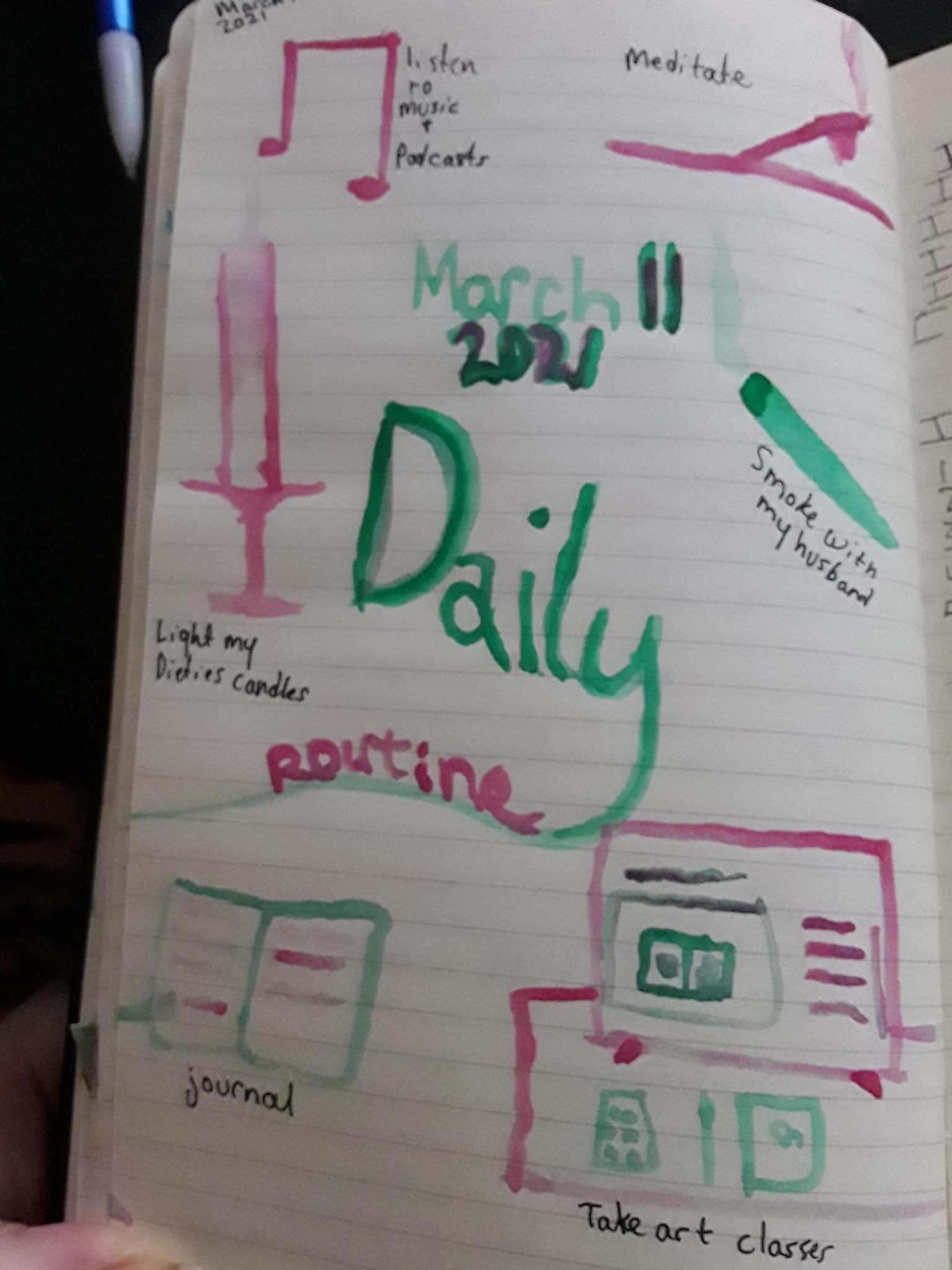14 day art journaling challenge - image 6 - student project