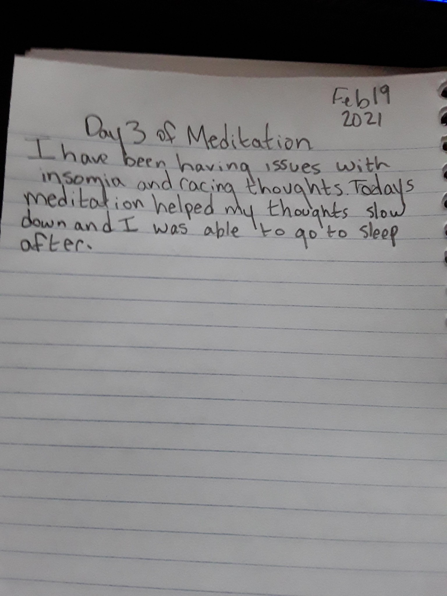 my 21 days of meditation - image 3 - student project