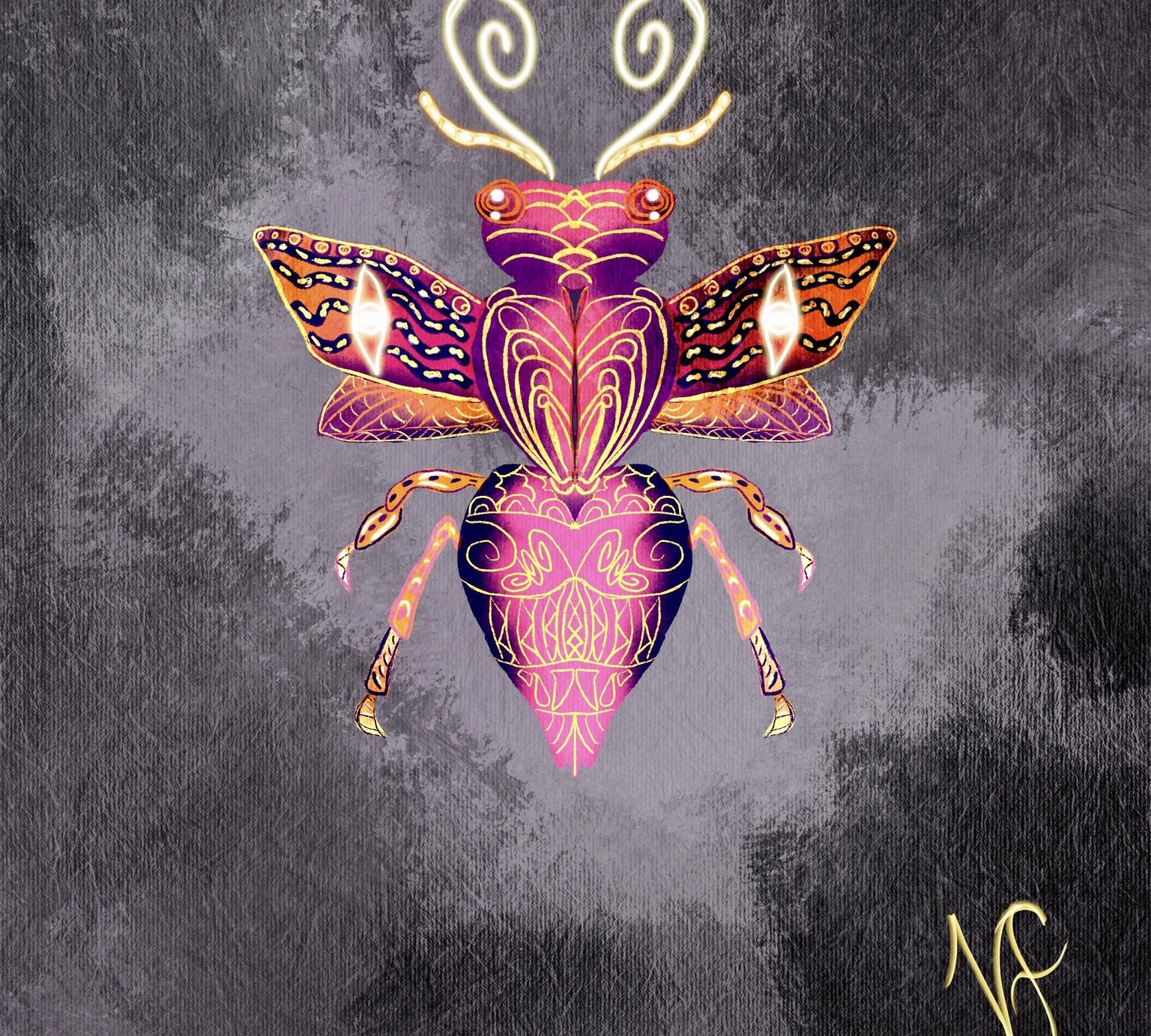 Symmetri and flat design of a bug - image 1 - student project