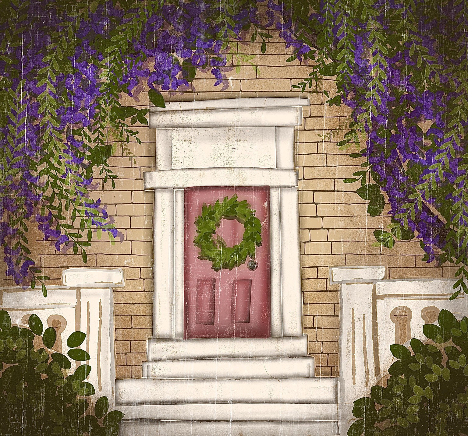 Wisteria Framed Door - image 1 - student project
