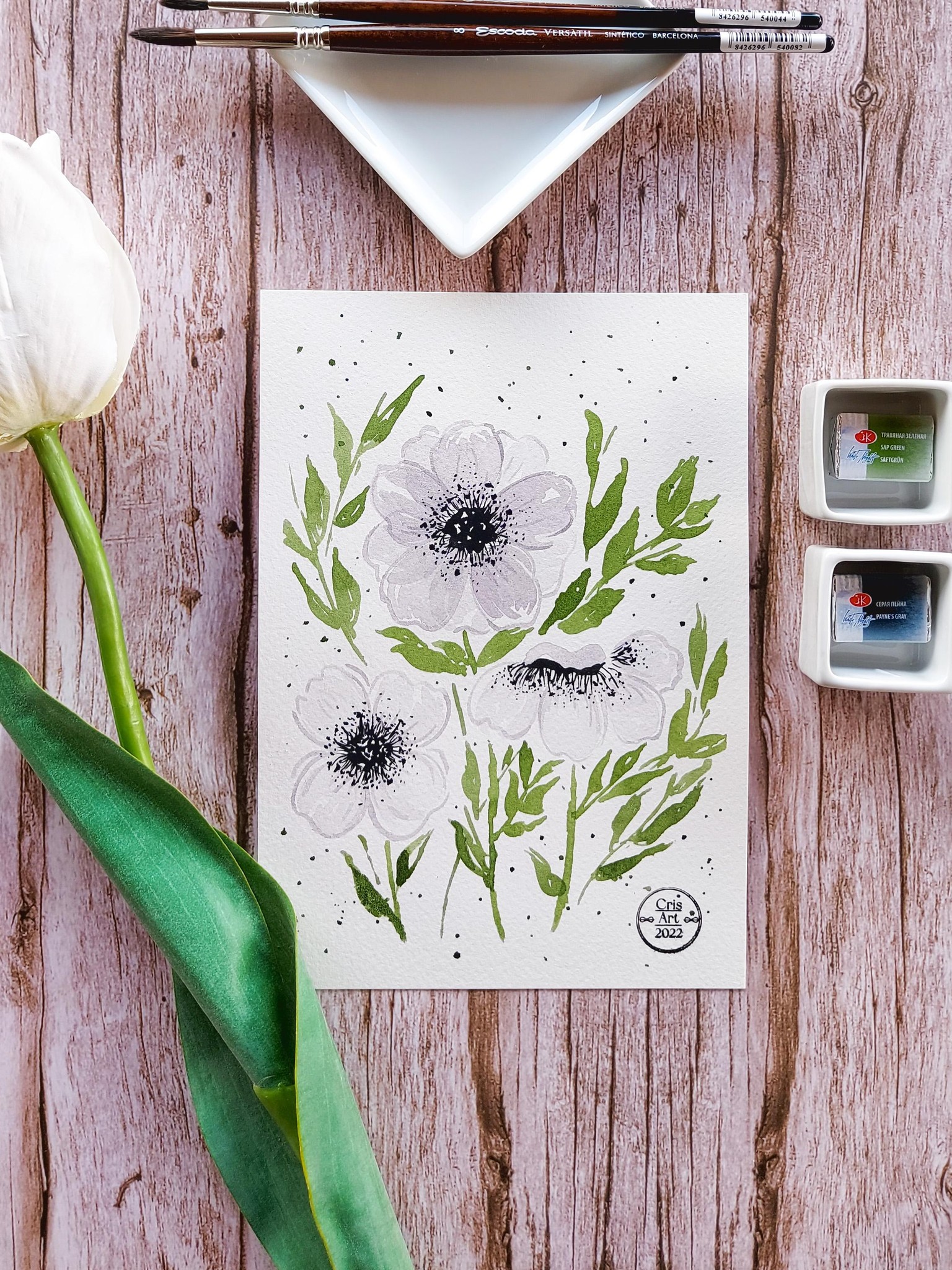 How To Create White Watercolors - Cara Rosalie Olsen - image 3 - student project