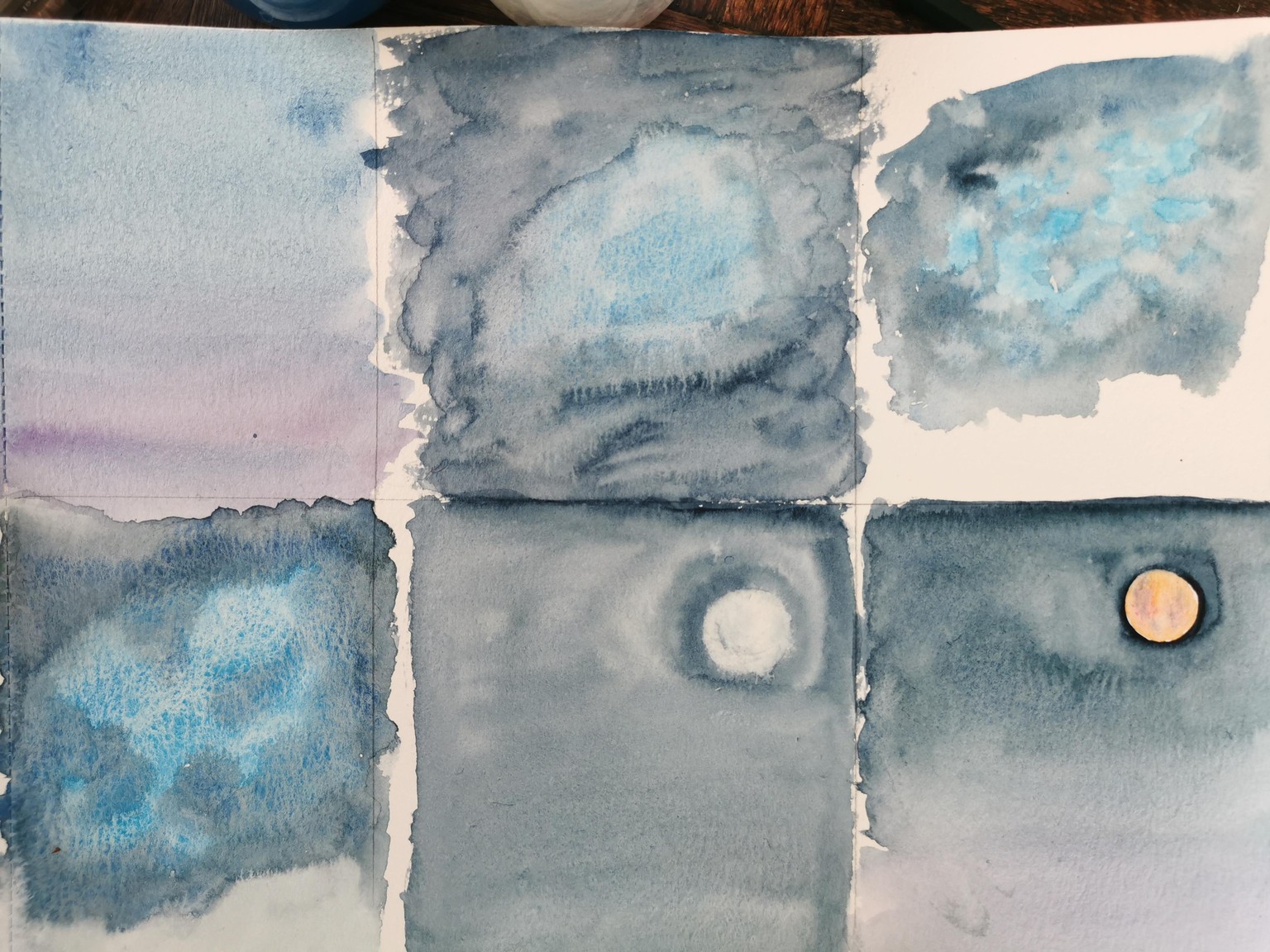 Moon and hills - image 1 - student project