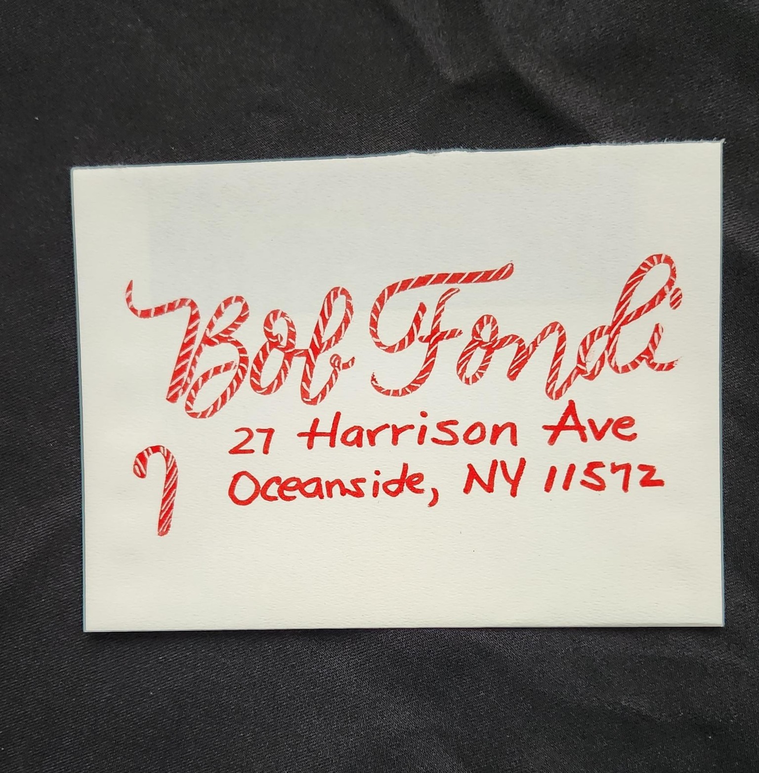 Candy Cane Lettering - image 1 - student project