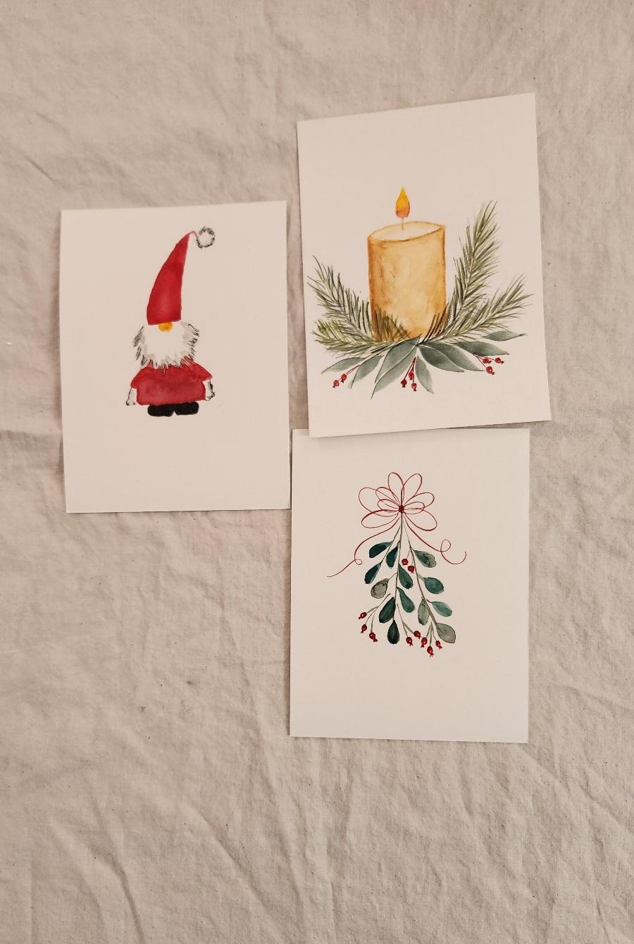 mistletoe, gnome and candle - image 1 - student project