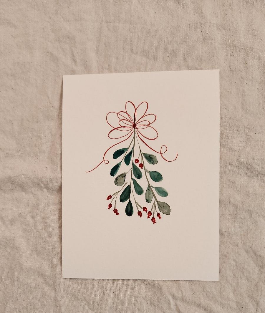 mistletoe, gnome and candle - image 3 - student project