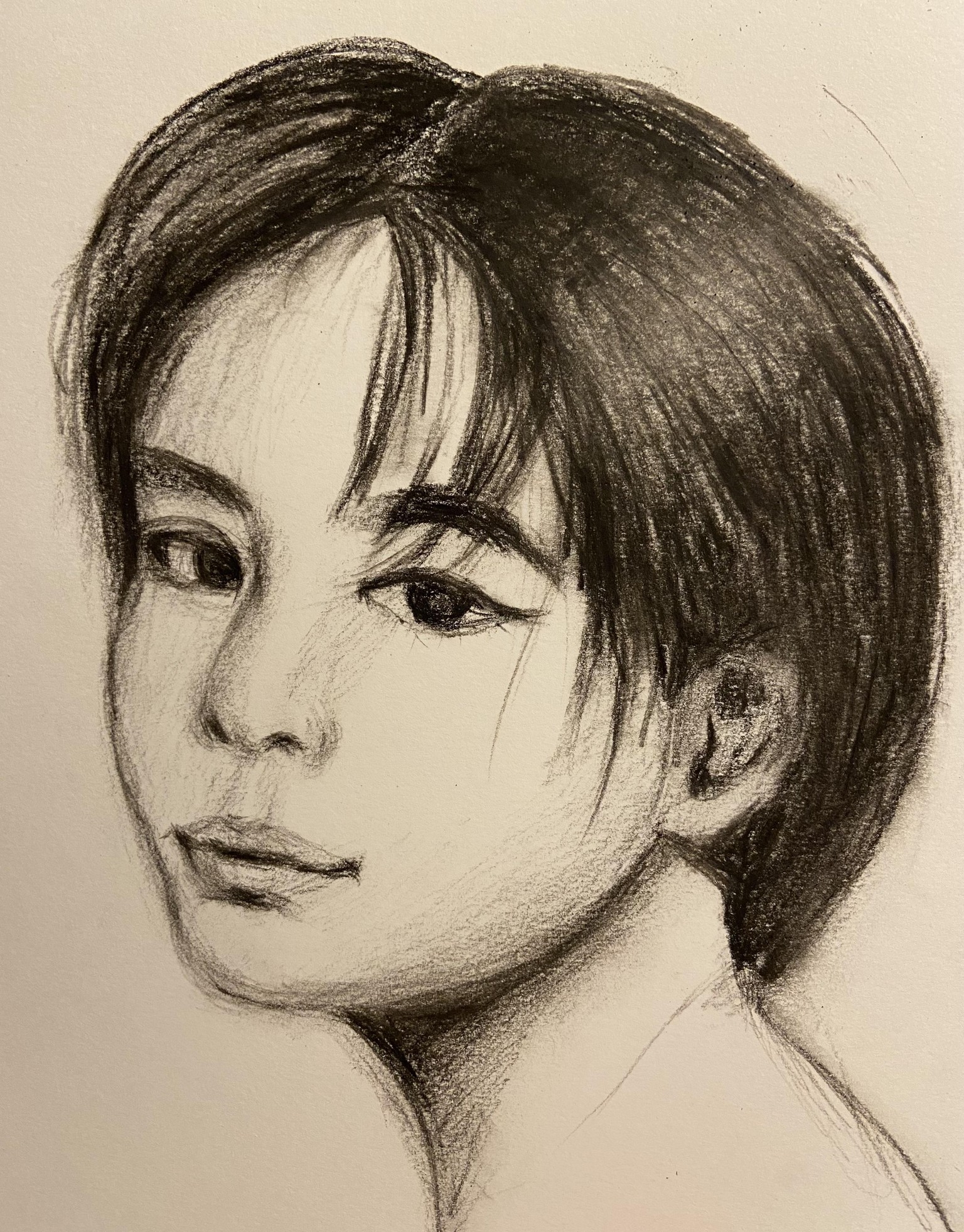 Charcoal sketch - image 1 - student project