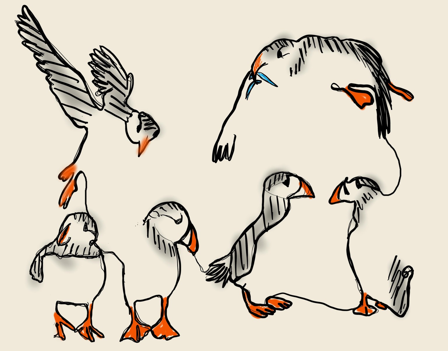 One line birds - image 1 - student project