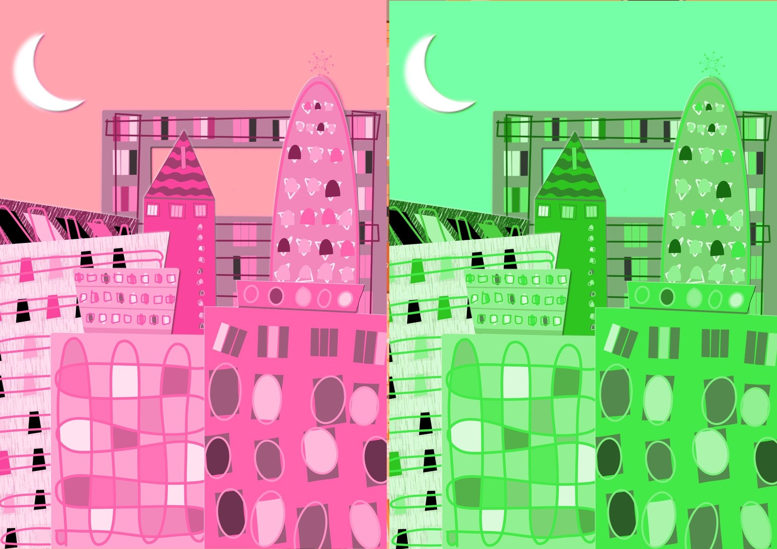 Monochromatic city - image 6 - student project