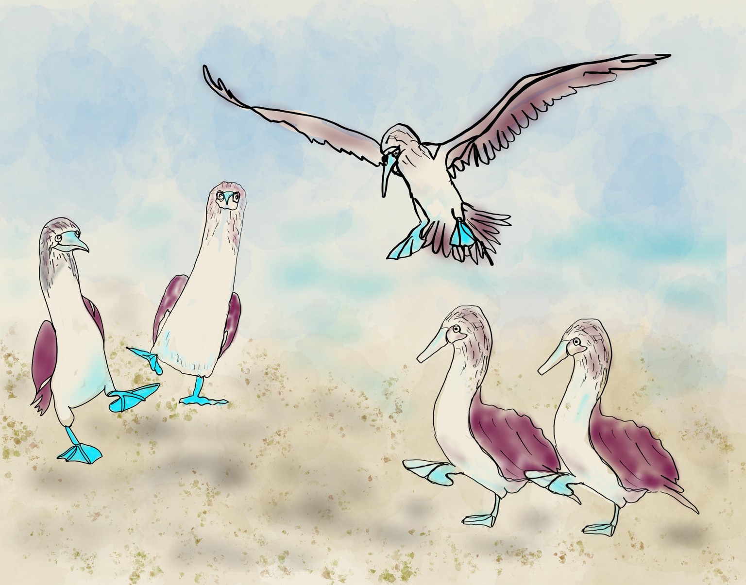 One line birds - image 2 - student project