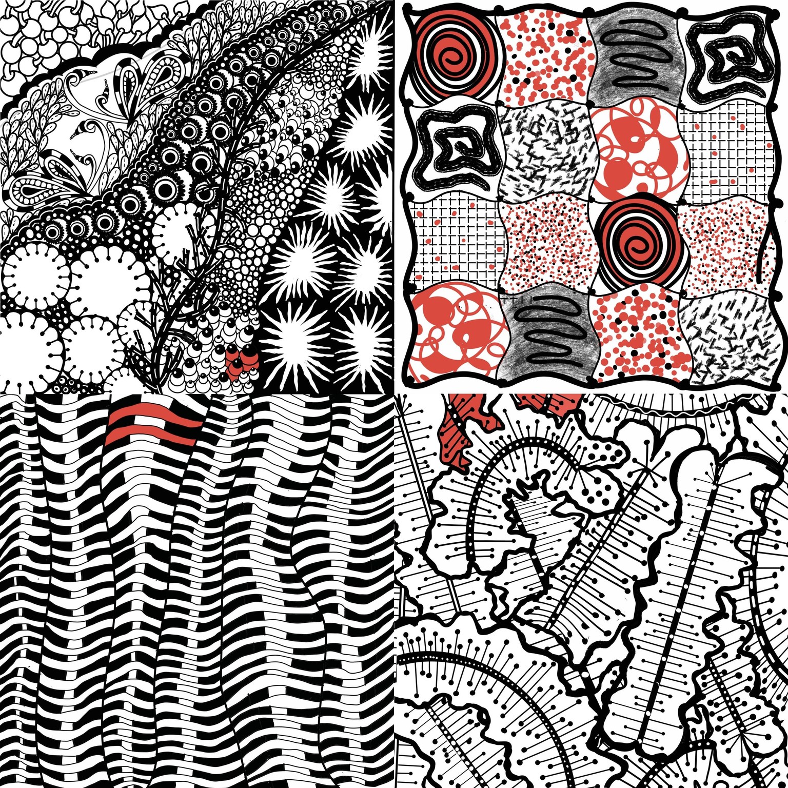 45 days of Zentangle with procreate - image 3 - student project