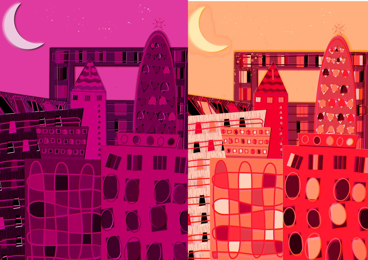 Monochromatic city - image 7 - student project