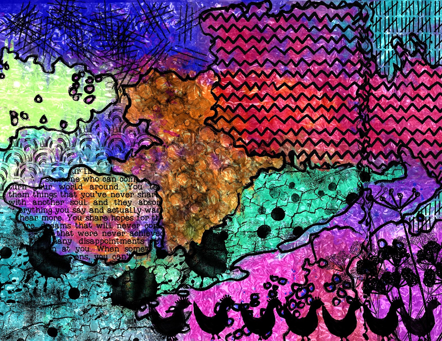 watercolor, ink and Procreate - image 4 - student project