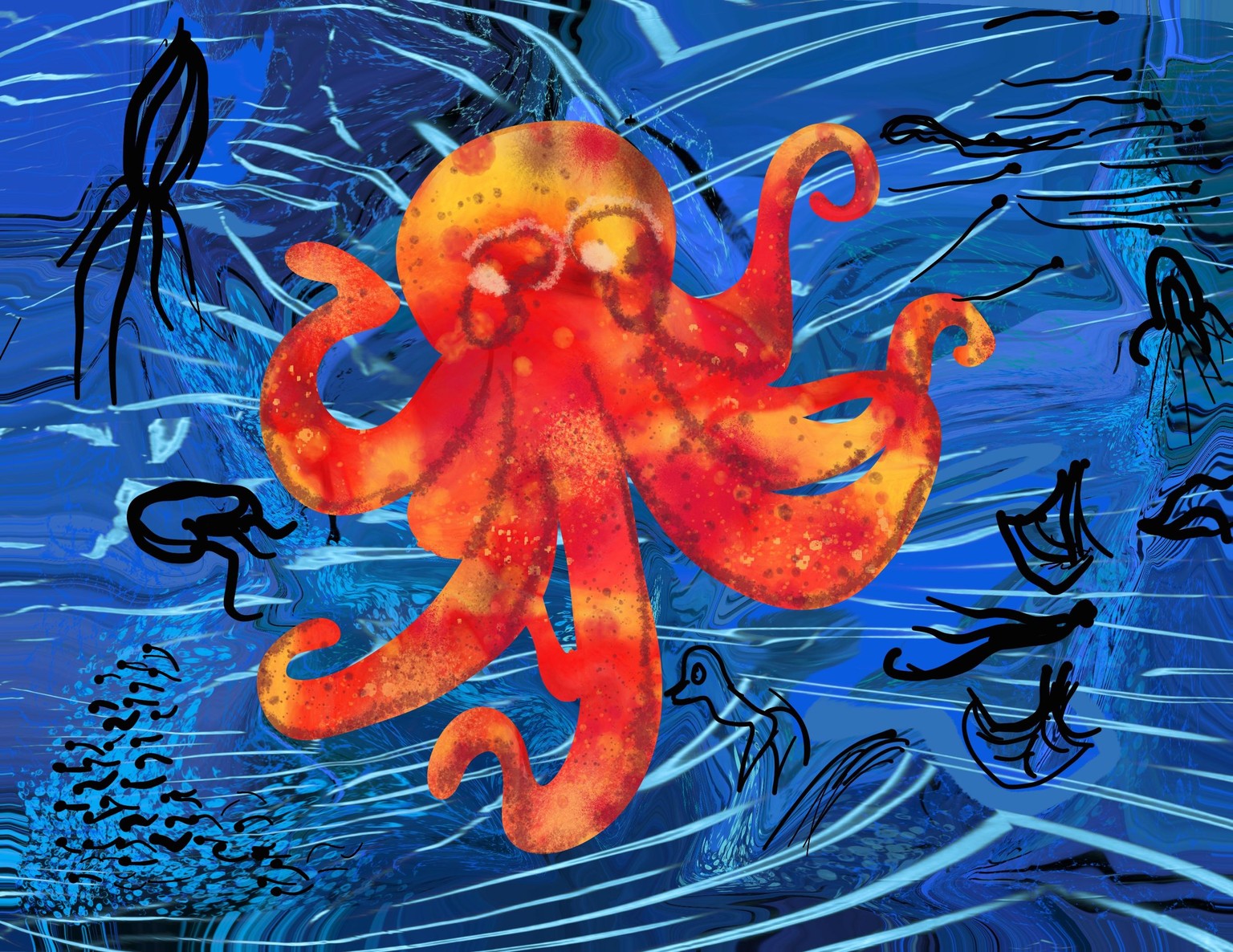 Sea creatures! - image 2 - student project