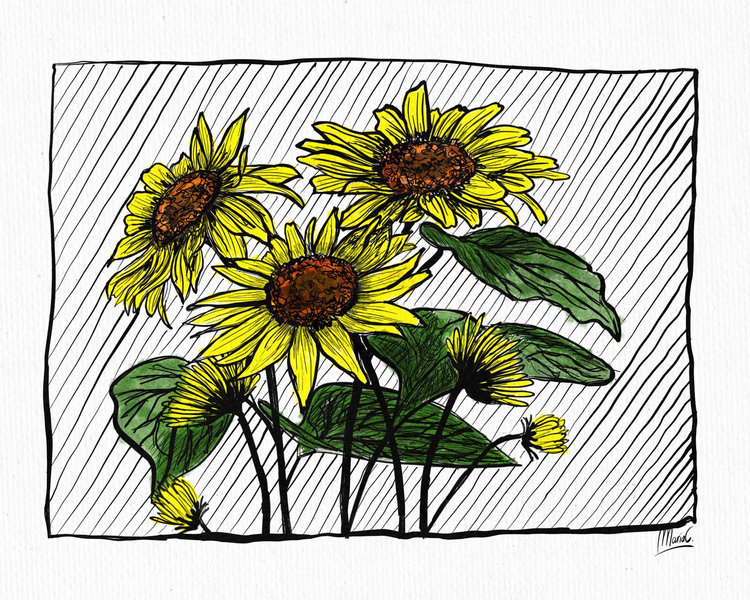 Ink flowers - image 3 - student project