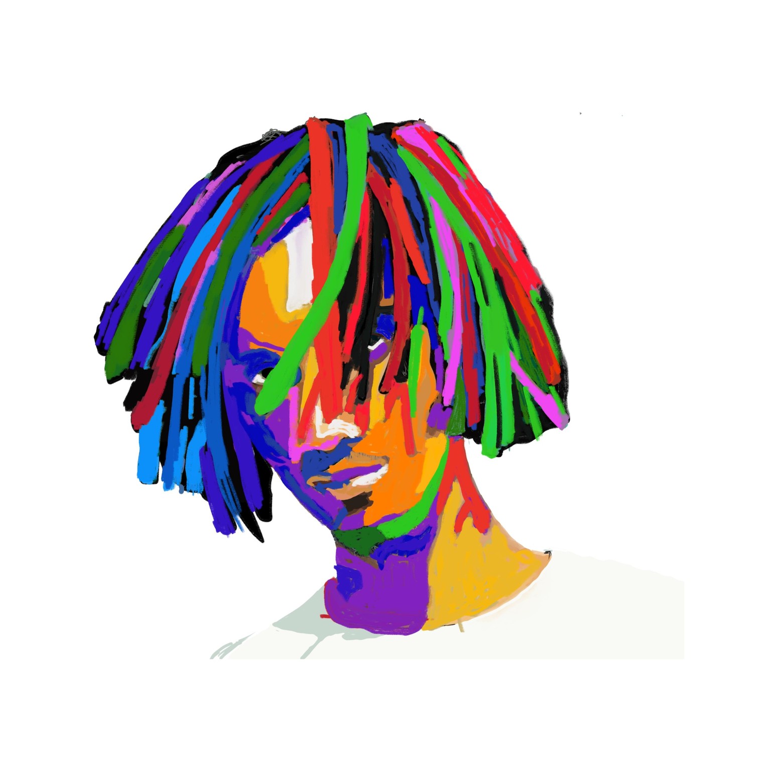 Colorful portraits - image 3 - student project