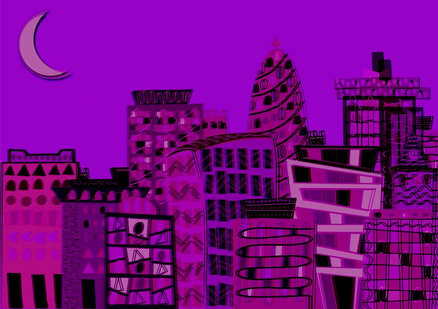 Monochromatic city - image 4 - student project