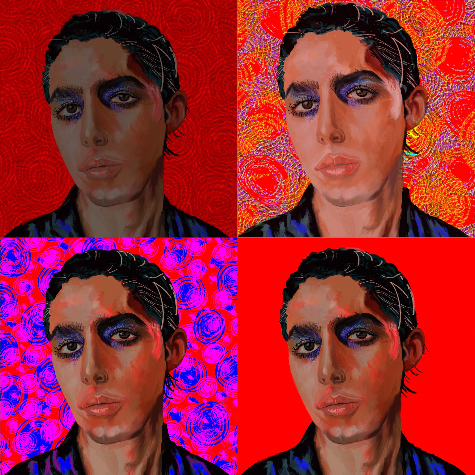 Colorful portraits - image 7 - student project