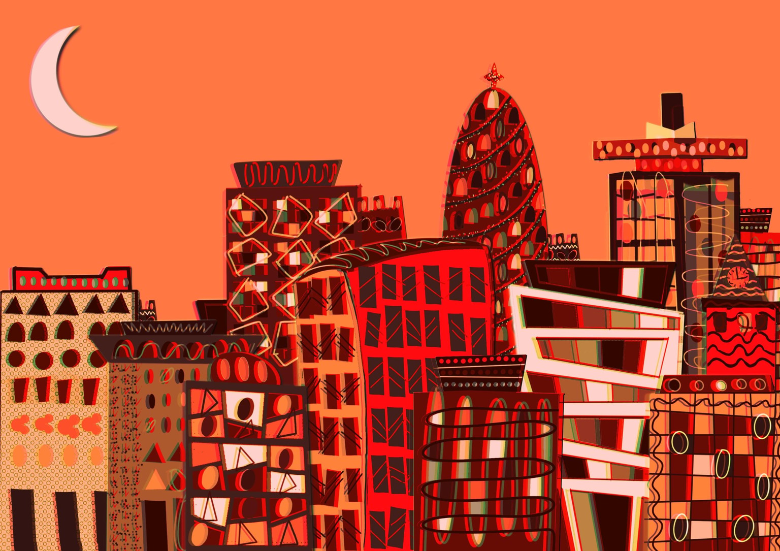 Monochromatic city - image 3 - student project