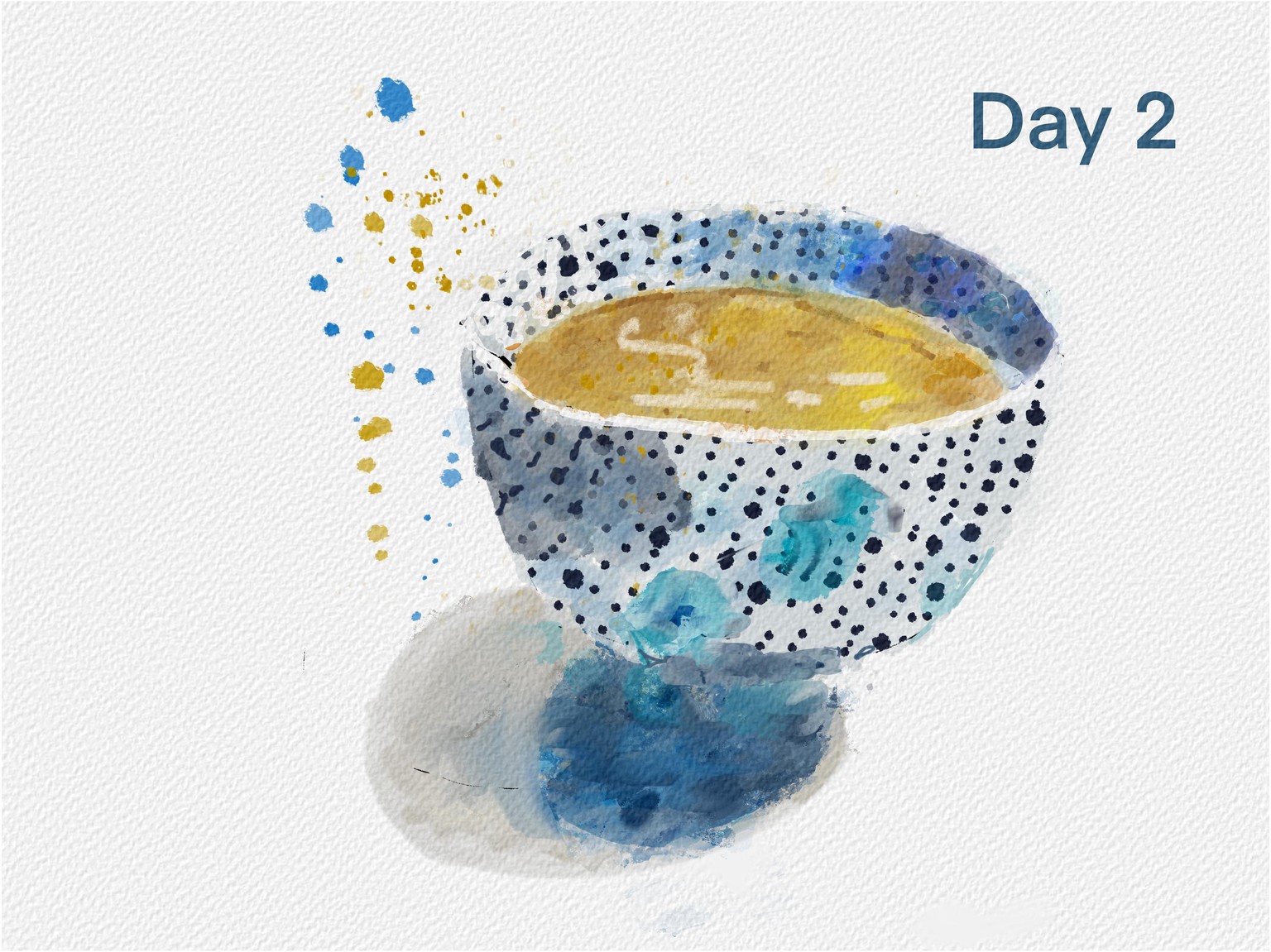 Watercolor cups in Procreate day 1-7 - image 7 - student project