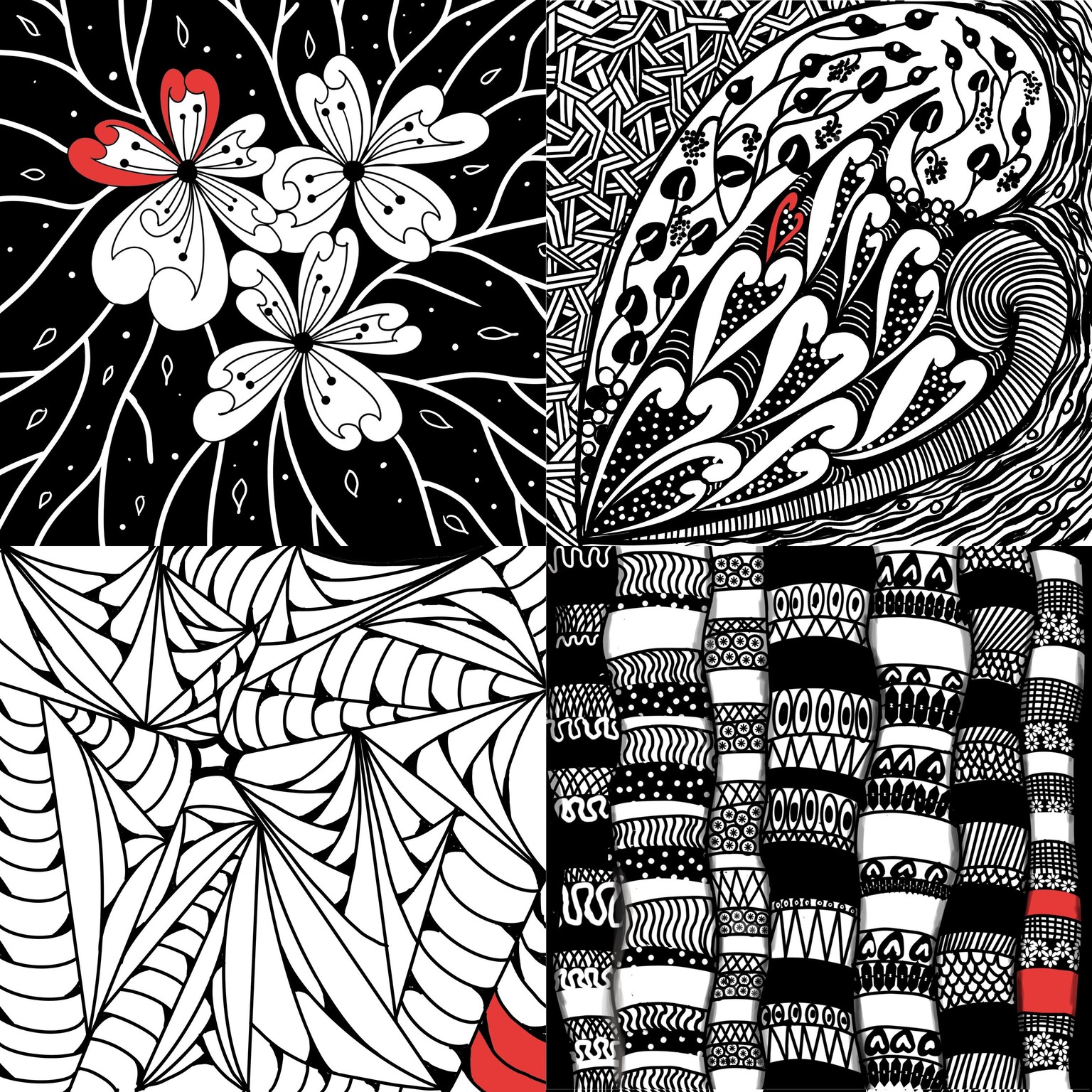45 days of Zentangle with procreate - image 9 - student project